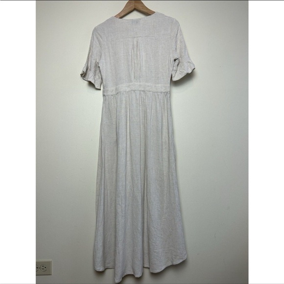 Cream Button-Down Dress - Picture 5 of 6